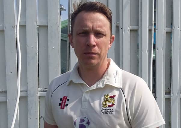 John Morgan starred with bat and ball during Hastings Priory's victory over Ifield.