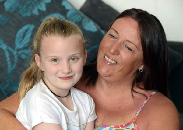 Kim Queally with her daughter Mia