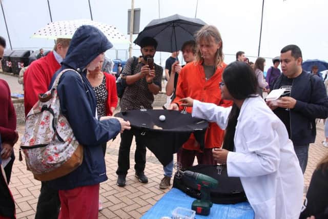 Last year scientists braved the weather on Brighton beach