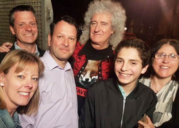 Fans with Brian May in Horsham