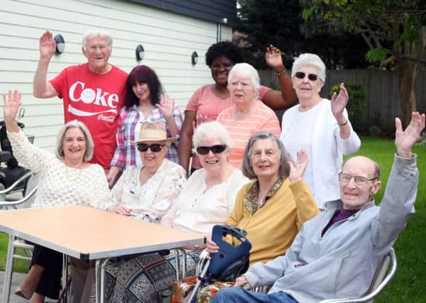 Rustington Platinum Social Club members celebrate the move to new premises. Picture: Derek Martin DM1851172a