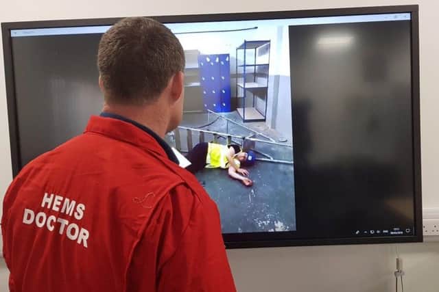 Emergency services can assess the extent of someone's injury from control rooms