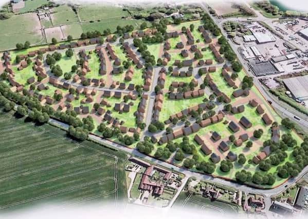 An impression of the 300-homes as part of the planning application. IDPartnership