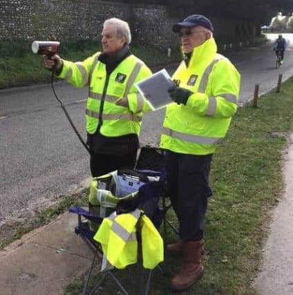 A village speed watch group has been working with the police