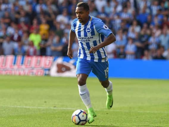 Jose Izquierdo missed out on Brighton & Hove Albion's game at Liverpool with a thigh problem. Picture by PW Sporting Pics