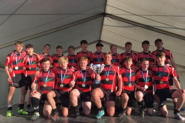 Heath U15s won the Cup at the West Coast Rugby Rocks Tournament beating Old Silhillians 10-0 in a thrilling final