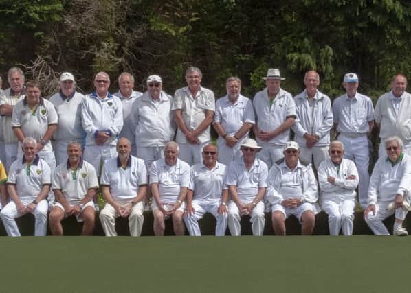 Some of the Southbourne, Fishbourne and county vice patrons bowlers