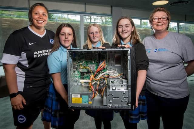 The Code Girls sessions encourage young women to take up STEM subjects at school
