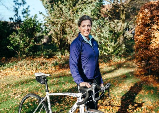 Sally Gunnell OBE, who is riding for lead charity Age UK West Sussex