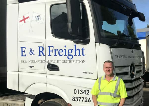 Steve Donathy, who works for Crawley-based E&R Freight