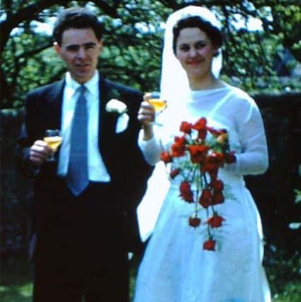 John and Lavender Ramus on their wedding day