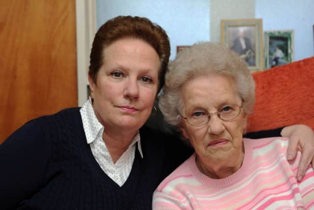 Julie Murray and her mum Madeline Arnold at her home in Eastbourne (Photo by Jon Rigby)