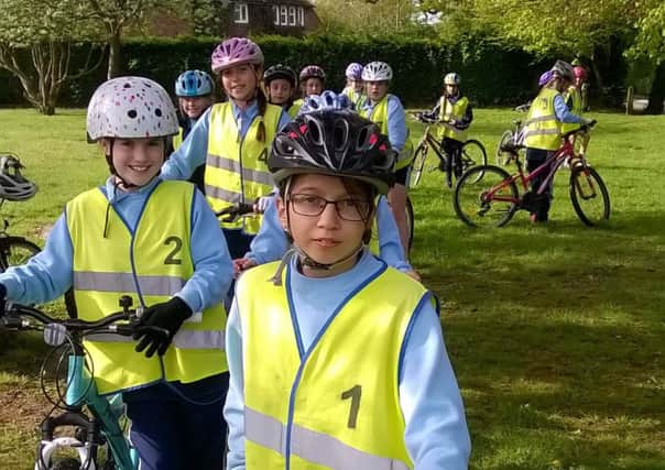 Pupils learnt all about cycle safety