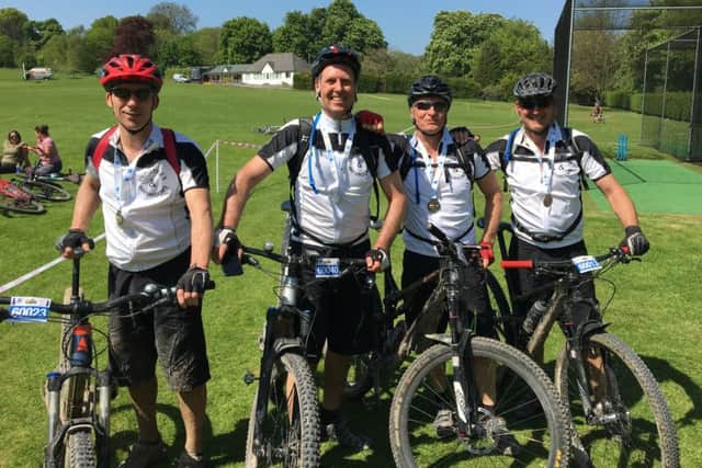 Buddington Bottom Bikers, Nick Laudram, Steve Bosley, Kelvin Fry and Jon Funnell