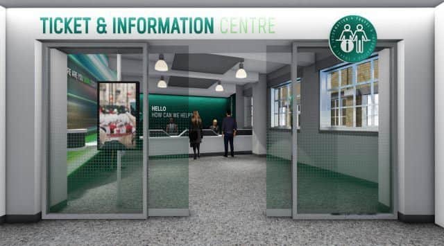 An artist's impression of how the new ticket office will look at Eastbourne Railway Station SUS-180516-123704001
