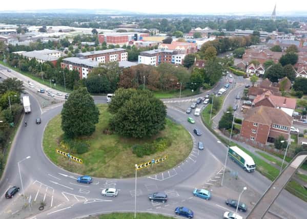 The Stockbridge roundabout. Picture: Eddie Mitchell