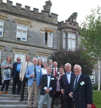 The Rye Harbour Discovery Centre Appeal Board with Sarah Kowitz (top left), owner of Fairlight Hall, at the launch. SUS-180516-144345001
