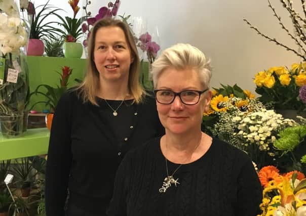 Rachel Matthews and Natalie Alexandroff, both from Worthing, will be competing against each other and three other florists at the RHS Hampton Court Palace Flower Show