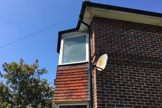 John and Marie O'Sullivan from Ringmer Road's bedroom window was smashed by the BB gun pellet