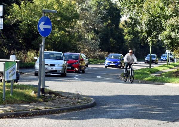 Cycle Route
A new" shortest cycle route" from Littlehampton to Bognor Regis is to be contructed. Pictured is the proposed end of the route at the Clymping roundabout by the cricket club and looking  towards Church Lane.

Clymping ,West Sussex.

Picture: Liz Pearce 11/10/2016
LP1601085 SUS-161110-164320008
