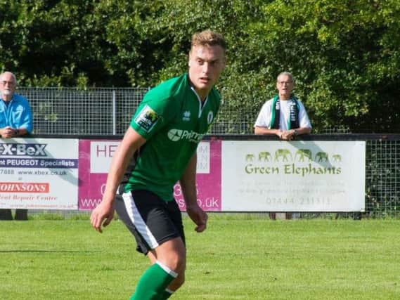 Will Miles in action for former club Burgess Hill