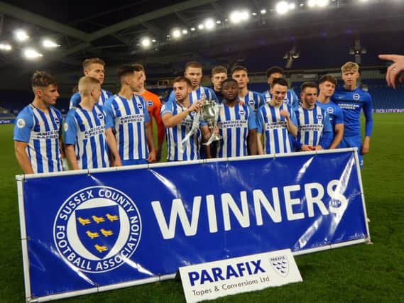 Brighton U23s won the Sussex Senior Cup earlier this month