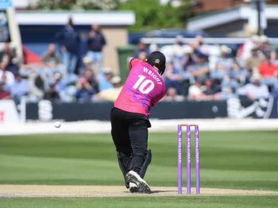 Luke Wright helped Sussex to 250 but it was not enough / Picture by PW Sporting Photography