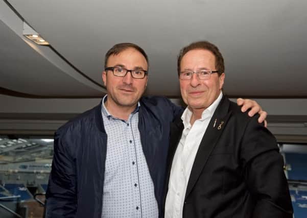 Enver Godanci with best-selling author Peter James