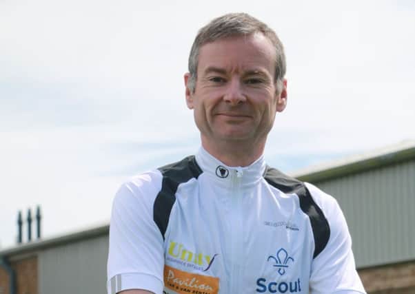 Steven Lewis from Durrington cycled from Paris to London
