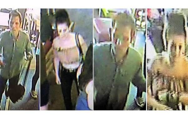 Police are looking to speak to these two in connection with the theft