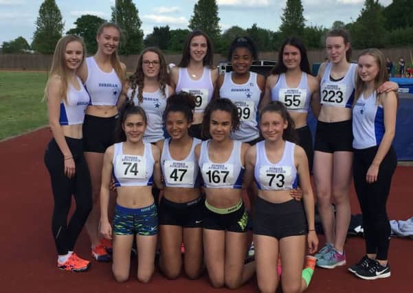 Horsham Blue Star Harriers - girls relay teams