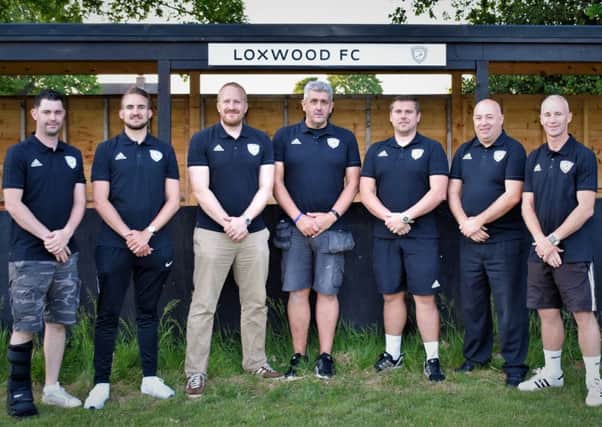 Loxwood FC - Paul Taylor, Jordan Williams, Matt Camp, Mark Lacey, Gareth Neathey, Steve Langridge and Chris Simmons