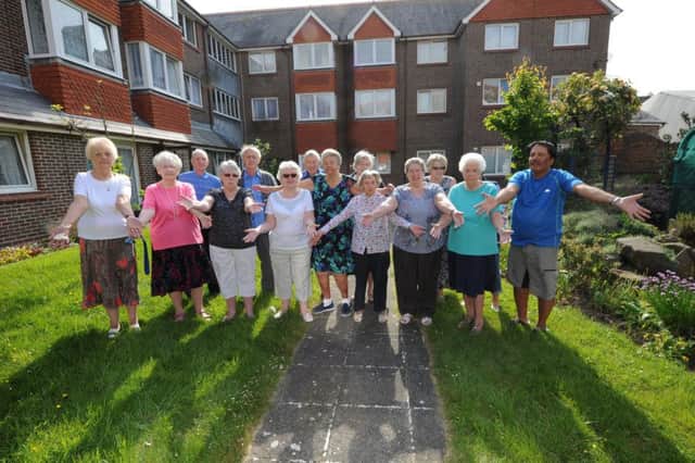 Residents at Riverbourne House in Belmore Road, Eastbourne (Photo by Jon Rigby)