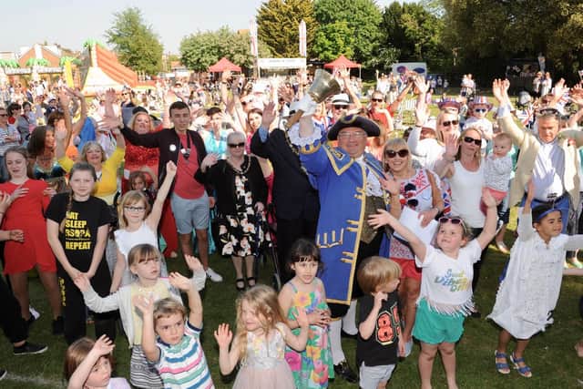 Hundreds of people turned out for the celebration event at Broadwater