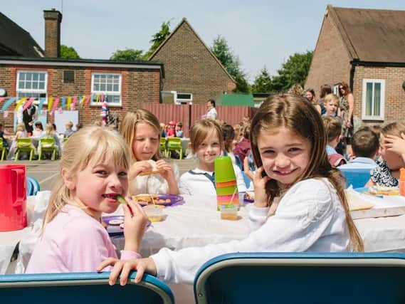 Colgate Primary School pupils enjoyed a party to mark the royal wedding. Picture by Hayley Rose Photography