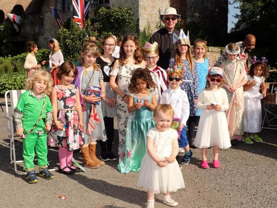 Royal wedding street party in Amberley