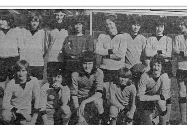Robert Smith, back row far left, lines up with the Wasps (Three Bridges) football team, aged 15