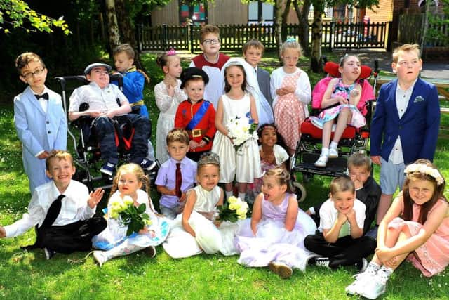 The entire royal wedding party. Palatine Primary royal wedding celebration, Worthing. Pic Steve Robards SR1814798 SUS-180523-151237001