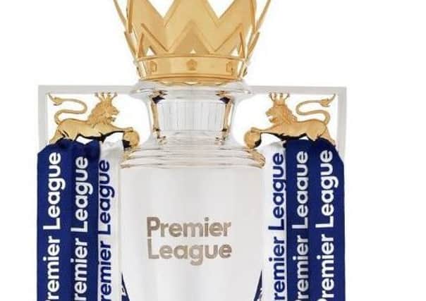 The Premier League trophy will be on show in Rye today.