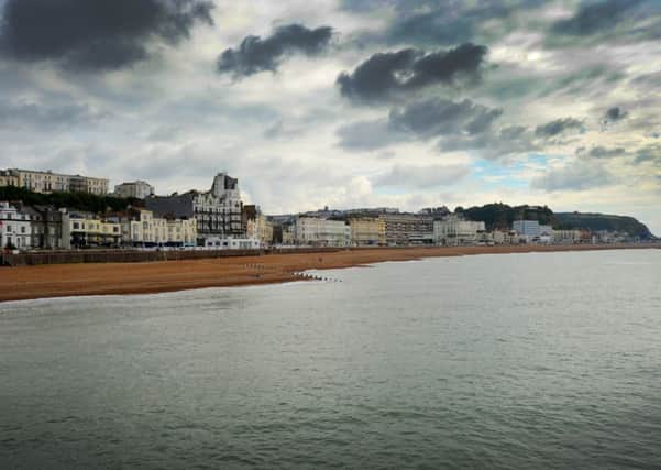 A general view of Hastings seafront