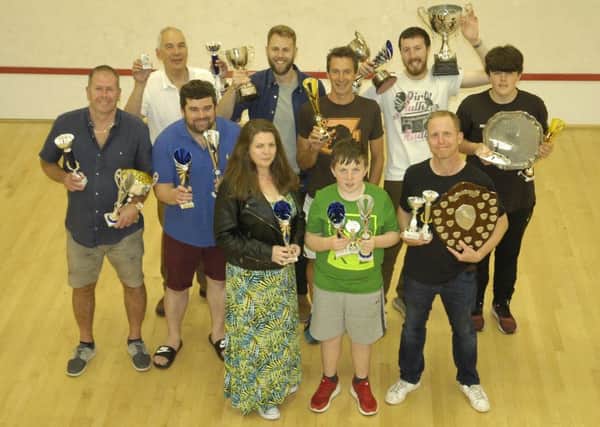 The Bognor club's squash and racketball prizewinners