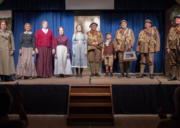 The cast of The Accrington Pals at the curtain call. Picture by Laurence Leng