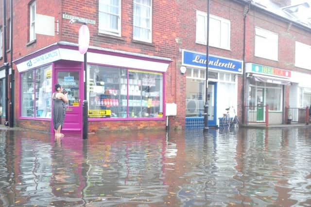 Flooding in Littlehampton. The corner of Arcade Road and Bayford Road in Littlehampton. Picture: Steve Salford 1zpNKzWYaNxhaRQvuwTA
