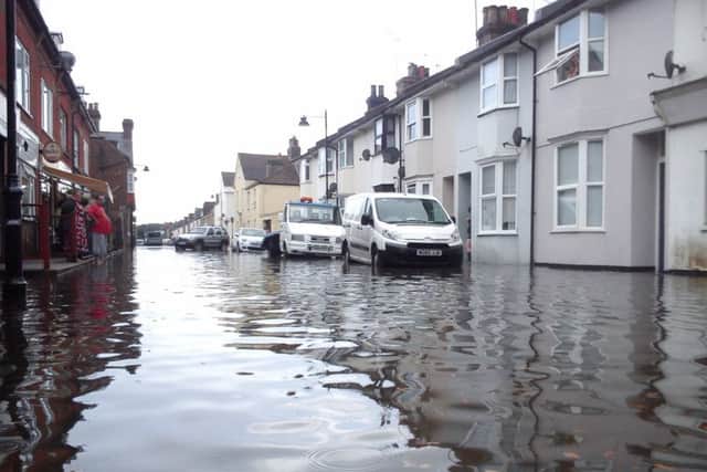 Flooding in Littlehampton. Bayford Road in Littlehampton. Picture: Steve Salford j_9efIx6PCCyMFpr3Q38