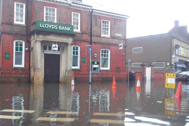 Flooding in Littlehampton. Lloyds Bank in Beach Road, Littlehampton. Picture: Steve Salford xSnqV990tlc2Z7CedyYK