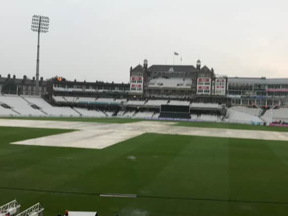 A gloomy scene at The Oval / Picture by PW Sporting Photography