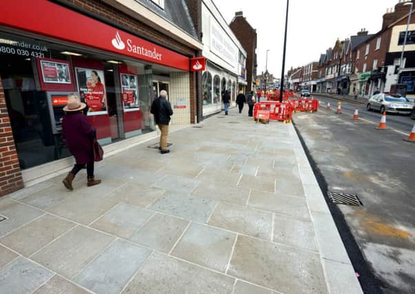 Improvements to Uckfield High Street took place in 2016
