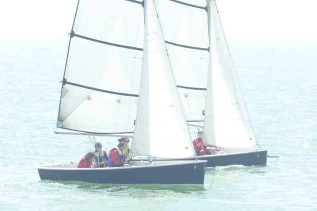 Young sailors and their parents experienced dinghy sailing at Arun Youth Aqua Club