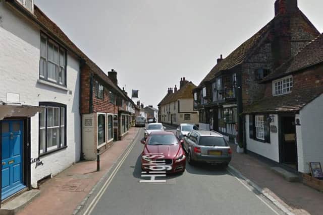 Alfriston High Street looking southwards towards junction with Star Lane (photo from Google Maps Street View).