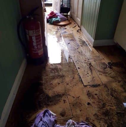 The Steyning Tearooms was hit by Monday's flash flooding. Picture: Kim Cook